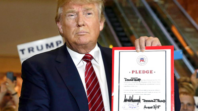 donald trump pledge