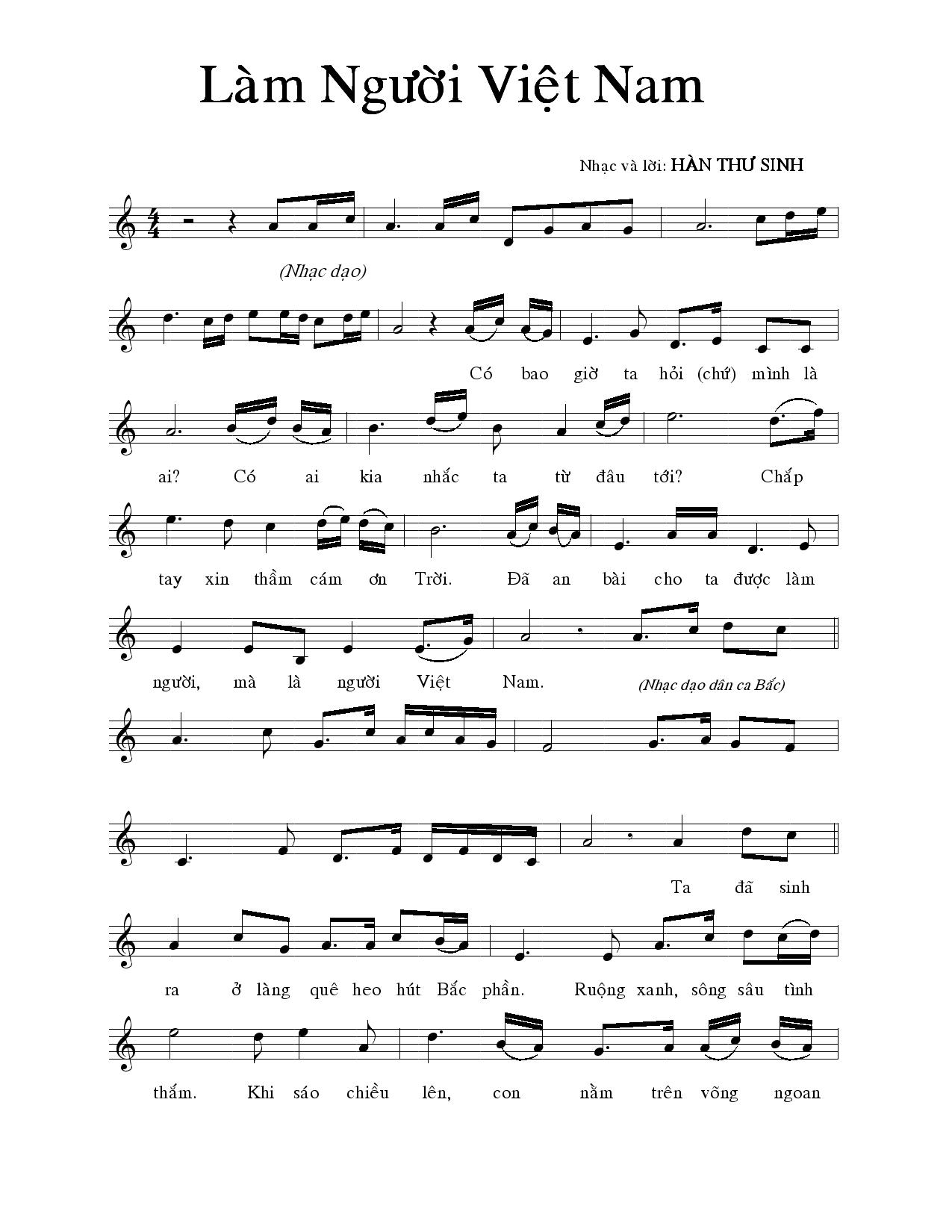 Làm Người Việt Nam