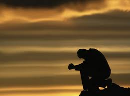 sad sitting man